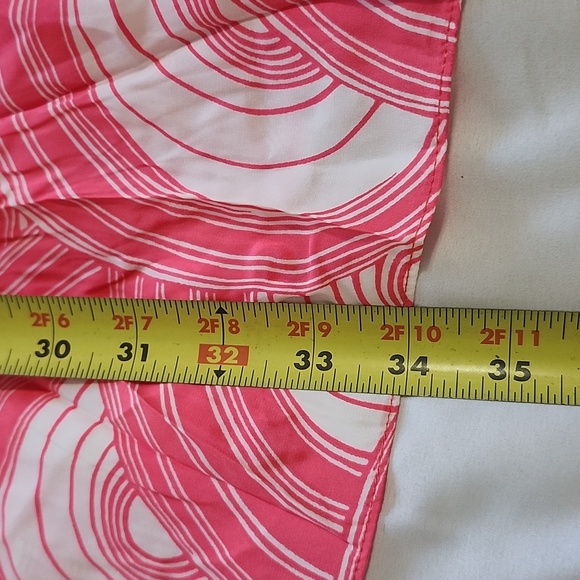 NWT ALICE & TRIXIE SILK Pink and White Patterned Dress LARGE - Picture 5 of 5